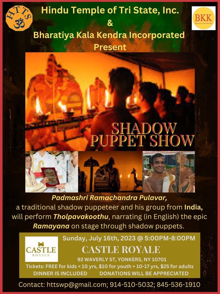 Shadow Puppet Show - Ramayana - Tholpavakoothu by Padma Shri Ram Chandra Pulavar from Bharat!