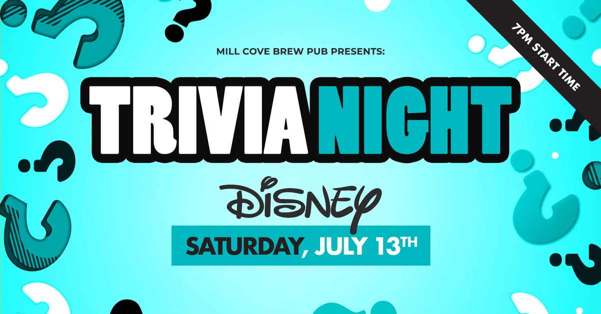 Disney Trivia NIGHT at Stage 1 in Mill Cove BEDFORD