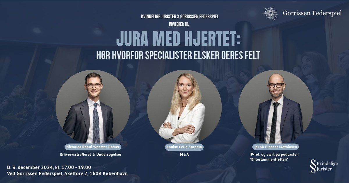 Jura Med Hjertet - H\u00f8r Hvorfor Specialister Elsker Deres Felt