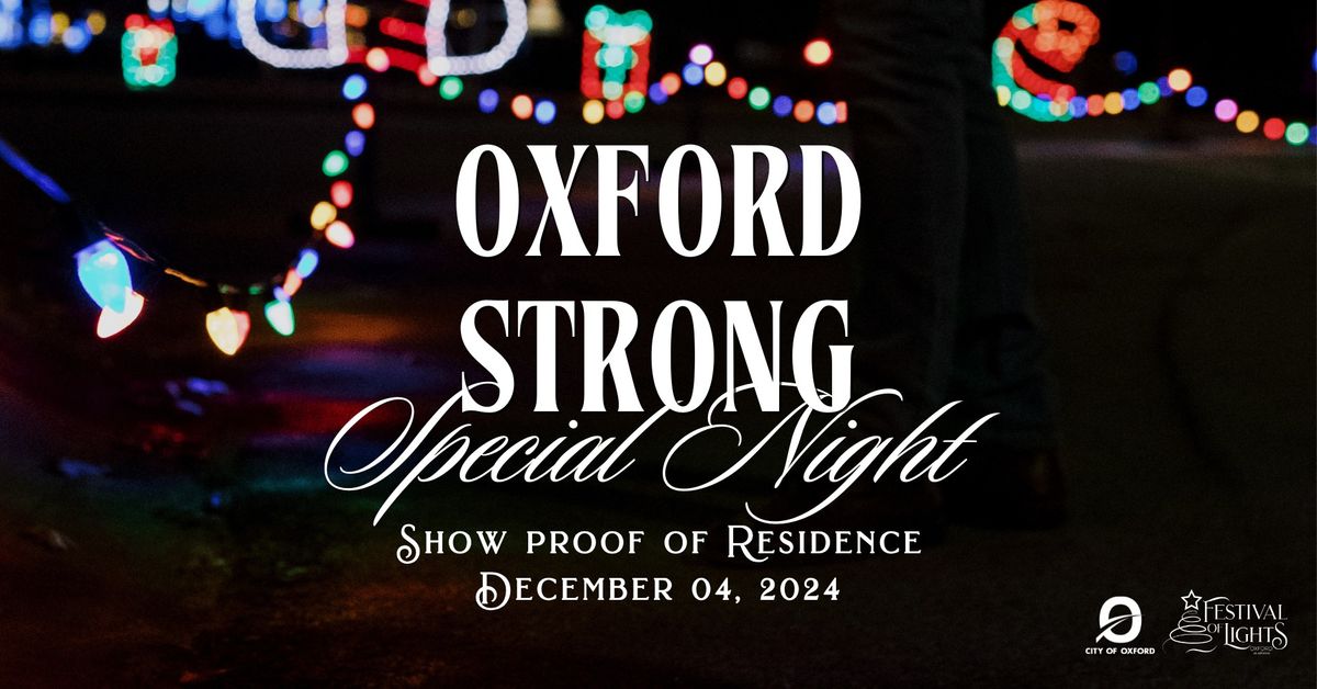 Special Night: Oxford Strong