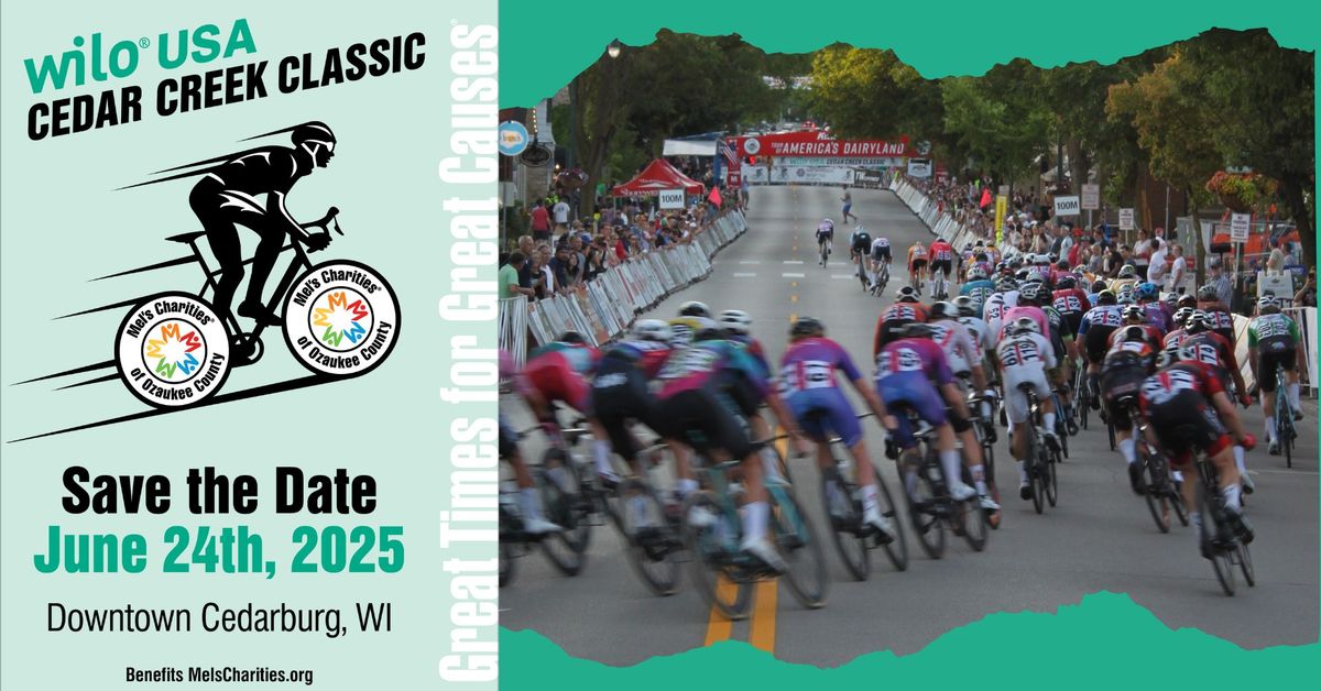 WILO USA Cedar Creek Classic Bike Race to benefit Mel's Charities