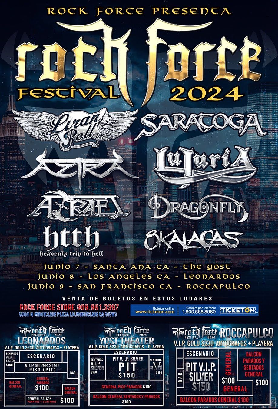 Rock Force Festival 2024 Tickets San Francisco, CA Roccapulco at Ticket\u00f3n