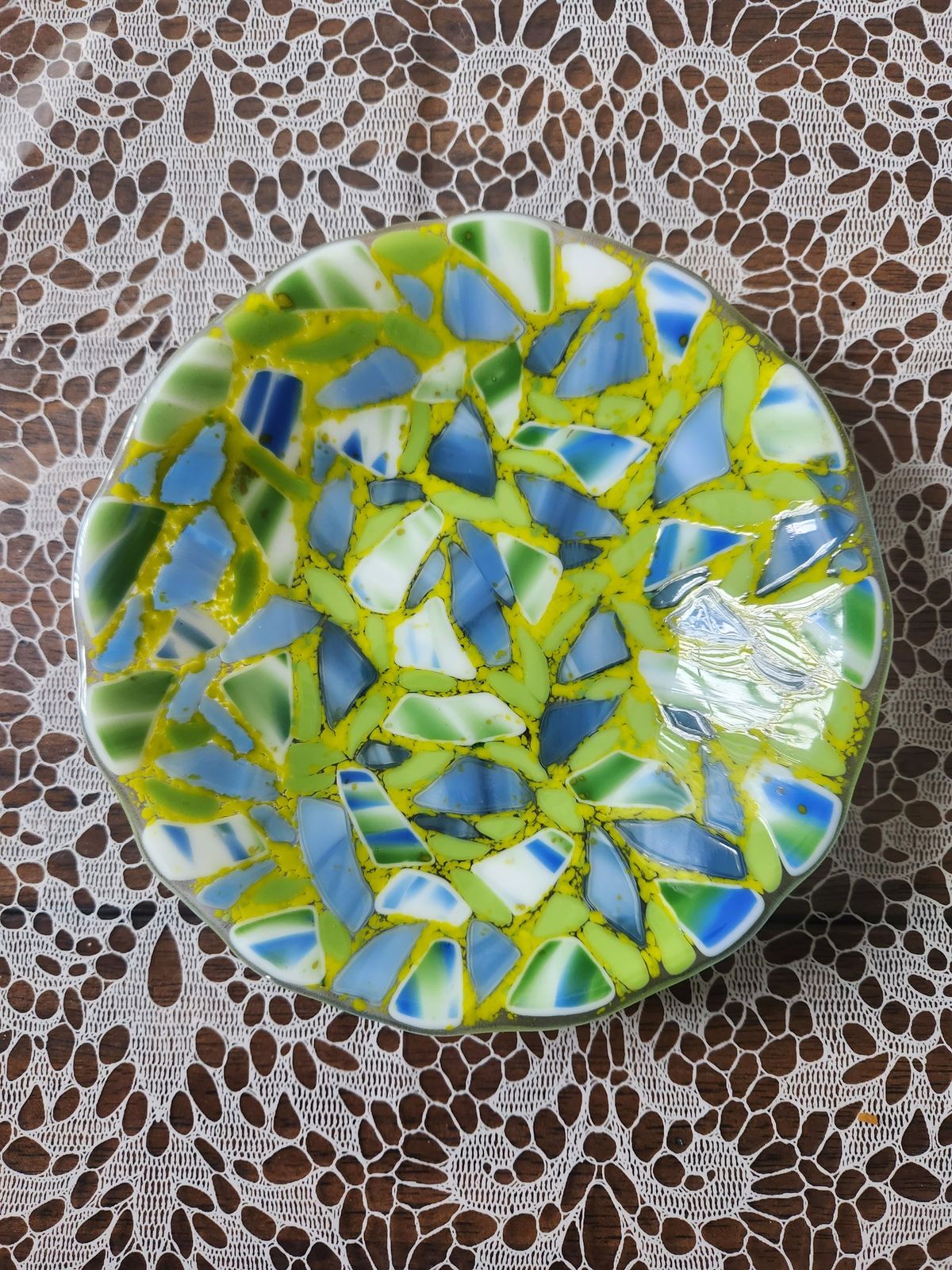 "DIY" 8" Fused Glass Bowl or Plate