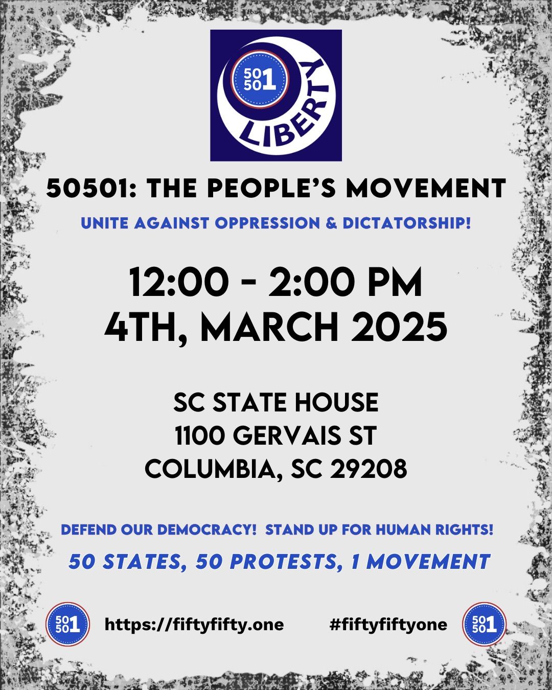 50501 protest Columbia- permit approved 