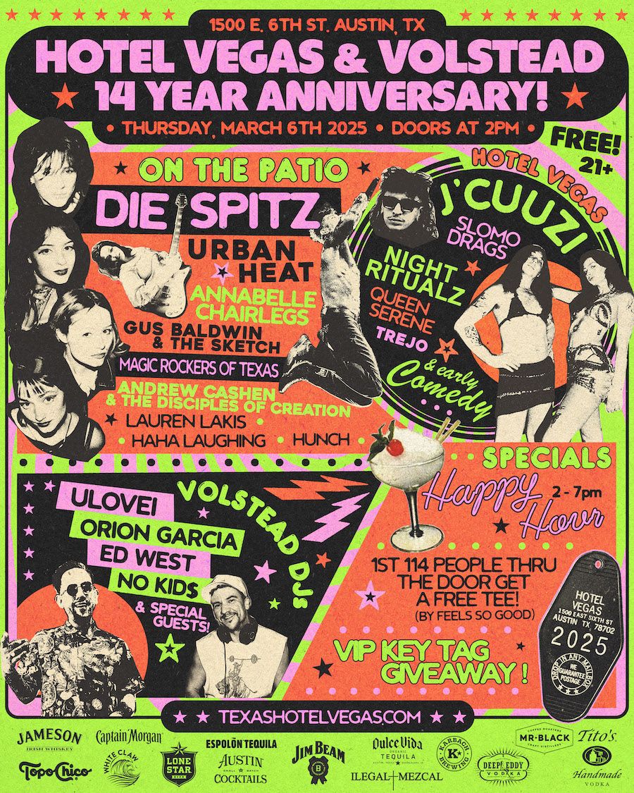 Hotel Vegas & Volstead 14 Year Anniversary!