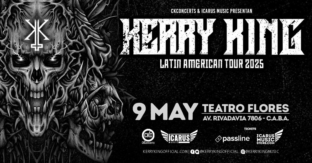 KERRY KING en Argentina | Latinamerican Tour 2025 | 9 MAY | TEATRO FLORES | RECITAL