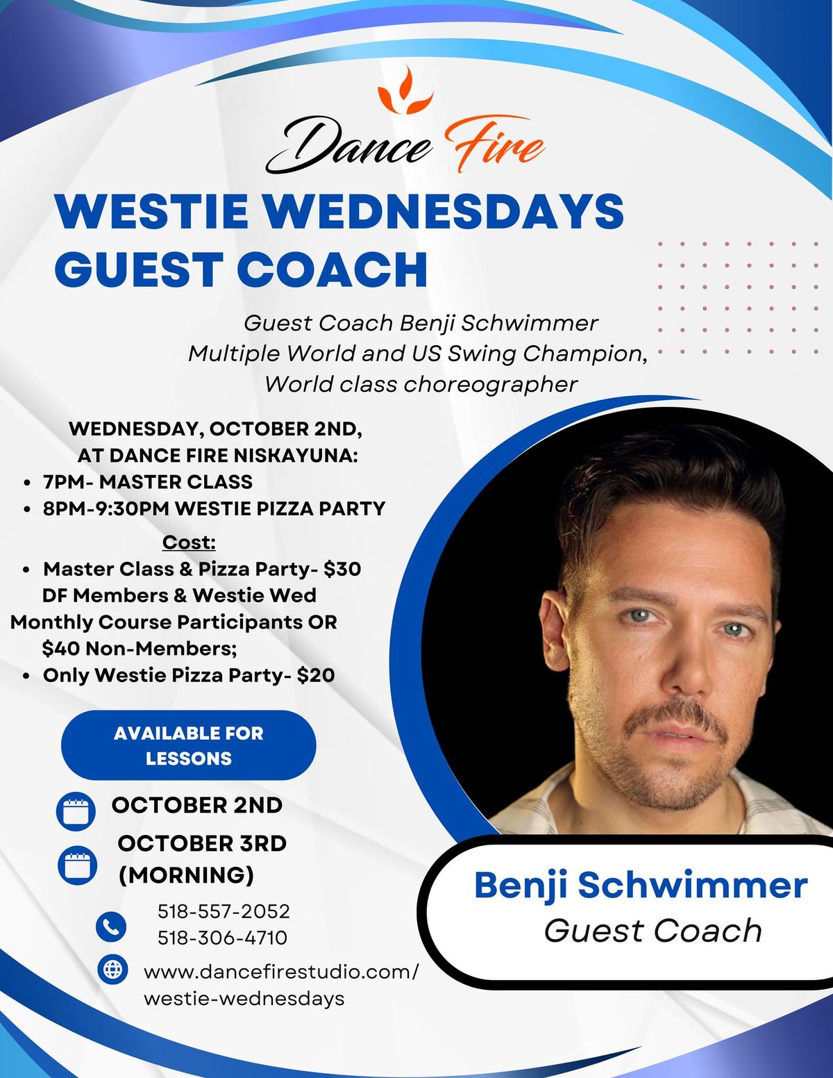 Master Class with Benji Schwimmer & Westie Pizza Party