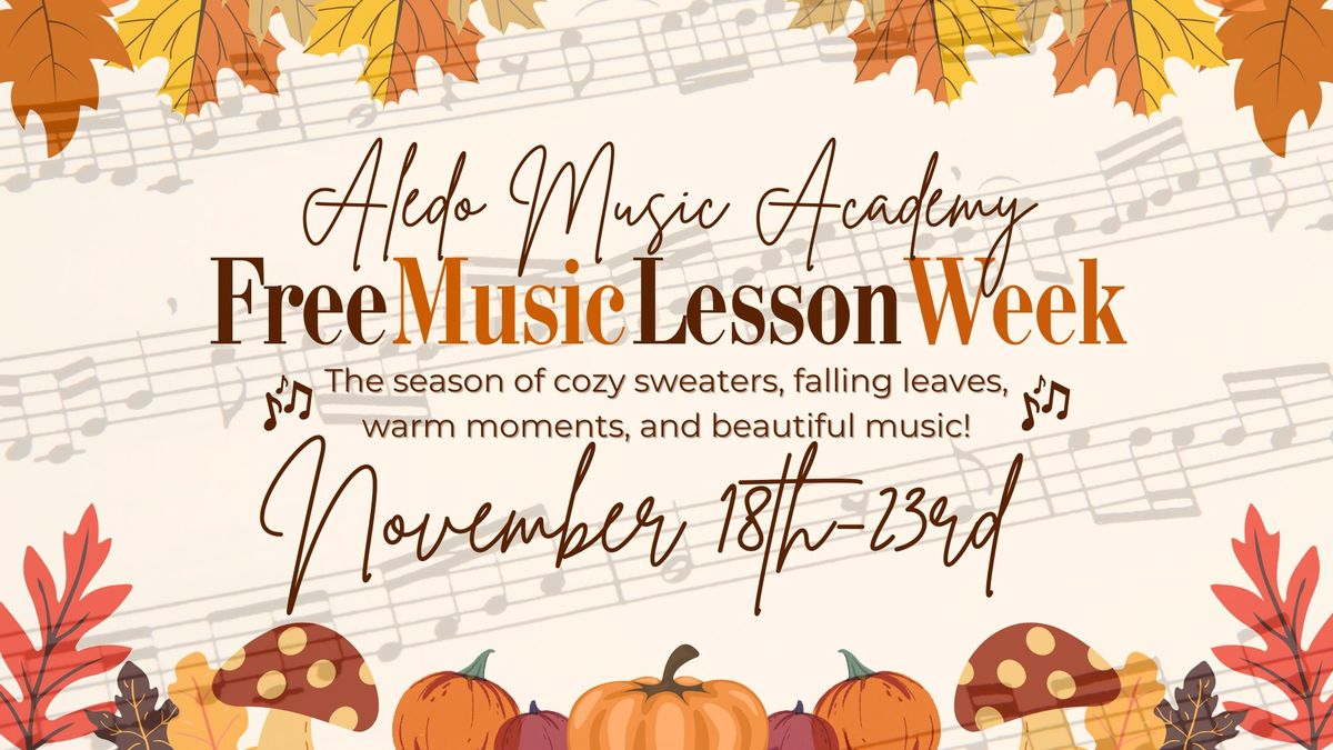 Free Music Lesson Week