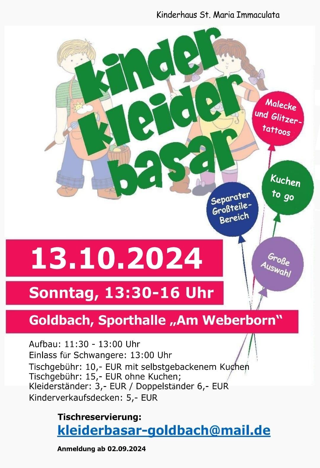 Kinderkleiderbasar Goldbach