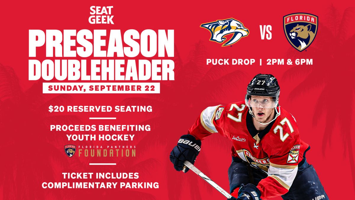 NHL Preseason - Florida Panthers at Nashville Predators at Bridgestone Arena