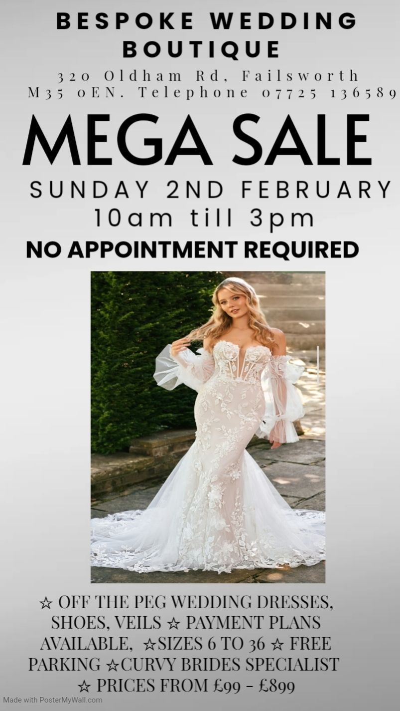 WEDDING DRESS MEGA SALE 