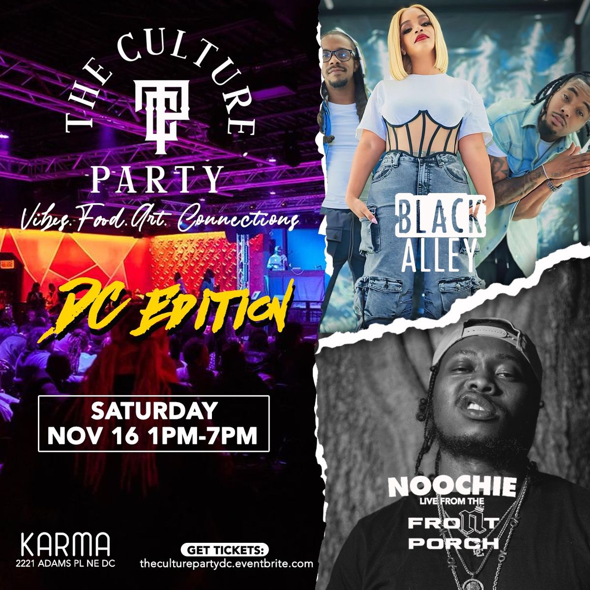 The Culture Party DC w\/ Special Guests BLACK ALLEY & NOOCHIE