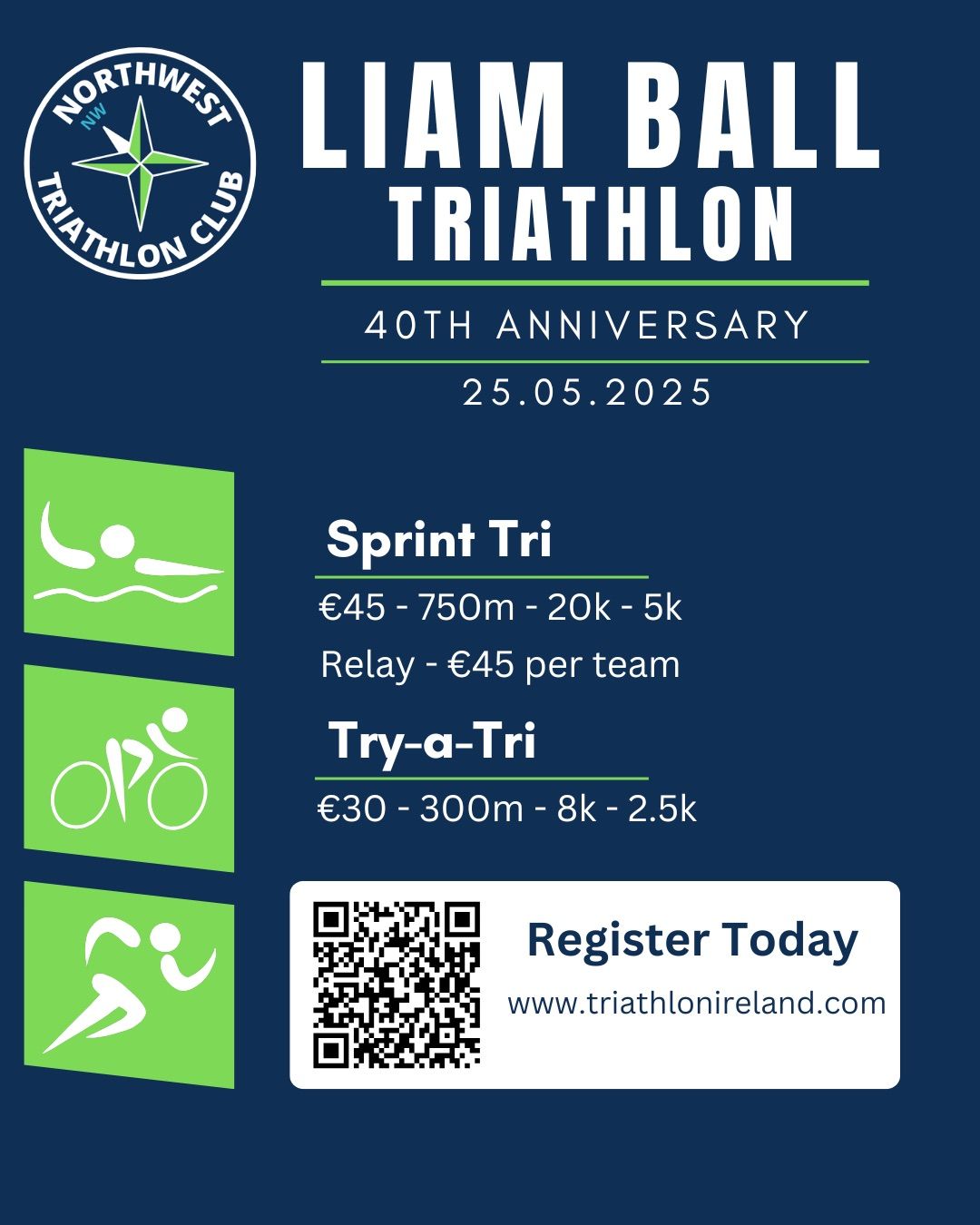 40th Liam Ball Sprint & try-a-tri Triathlon