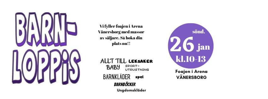 BARNLOPPIS 26 jan i Foajen till  Arena V\u00e4nersborg