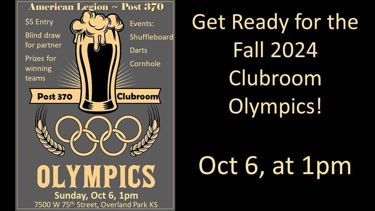 Clubroom Olympics!  