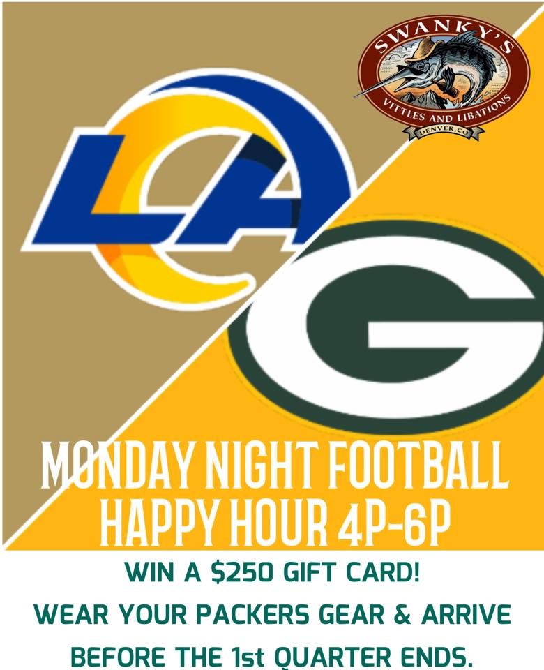 GREEN BAY PACKERS GAME WATCH, 1938 Blake St, Denver, CO 802021230