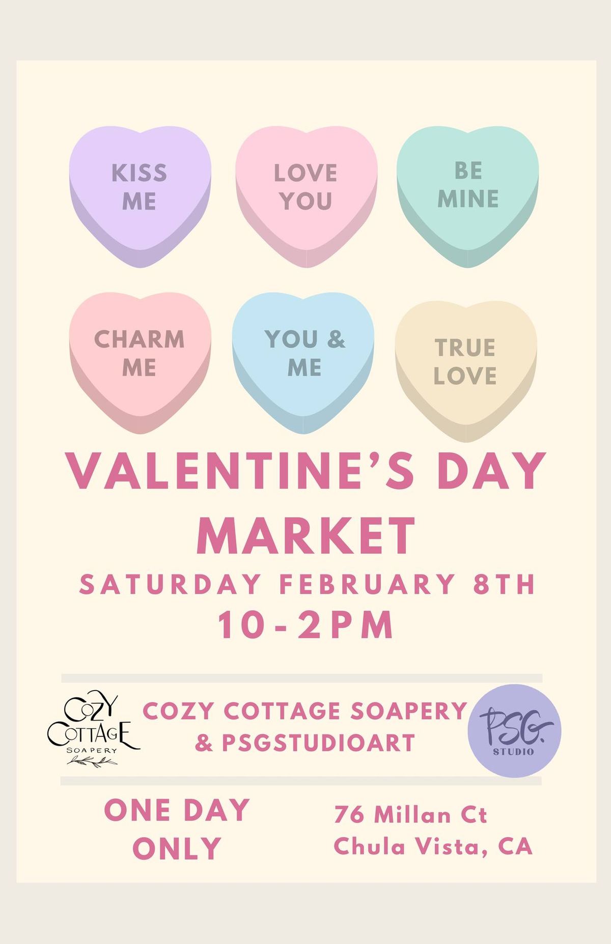 Valentine\u2019s Day Pop Up Market Chula Vista