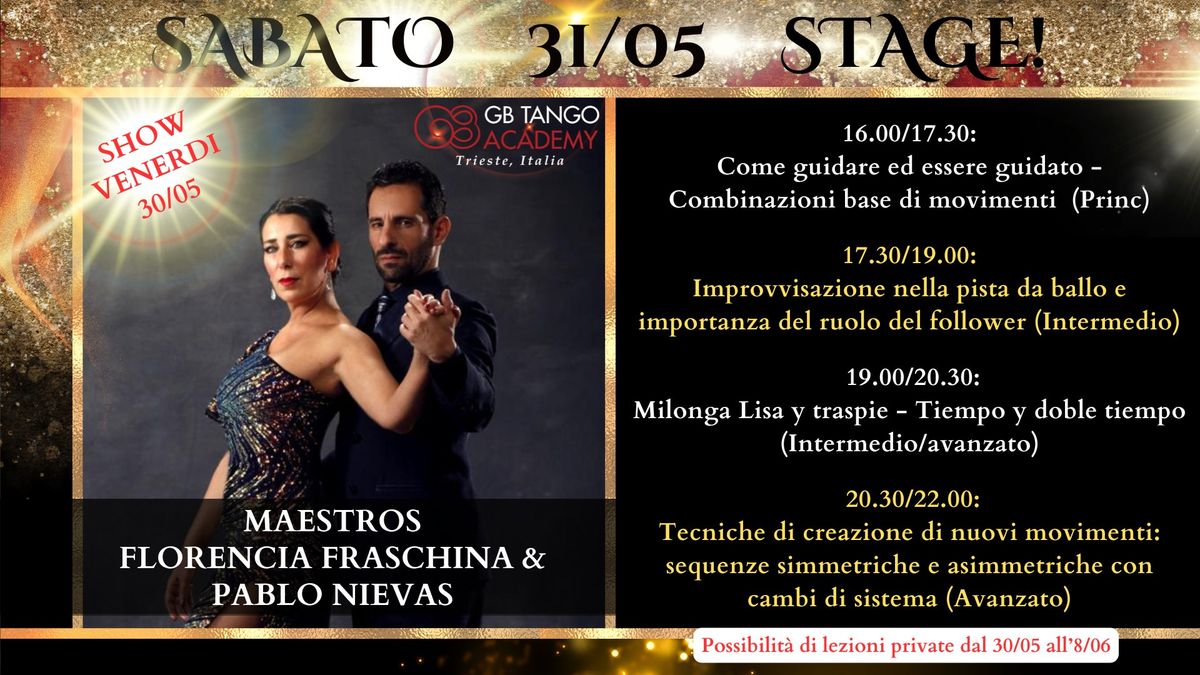 TORNANO FLORENCIA FRASCHINA E PABLO NIEVAS! GB TANGO ACADEMY