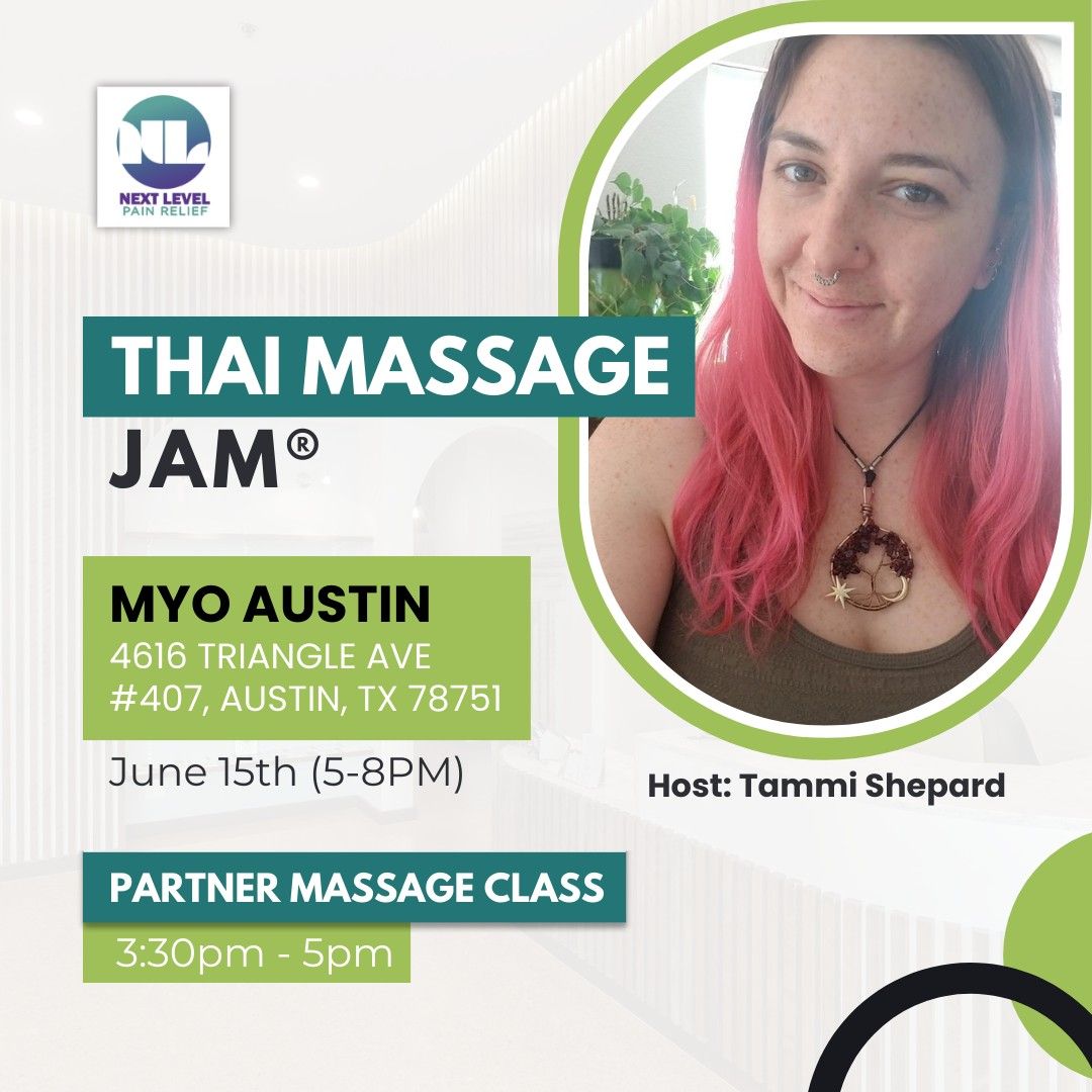Thai Massage Jam\u00ae with Partner Massage Class