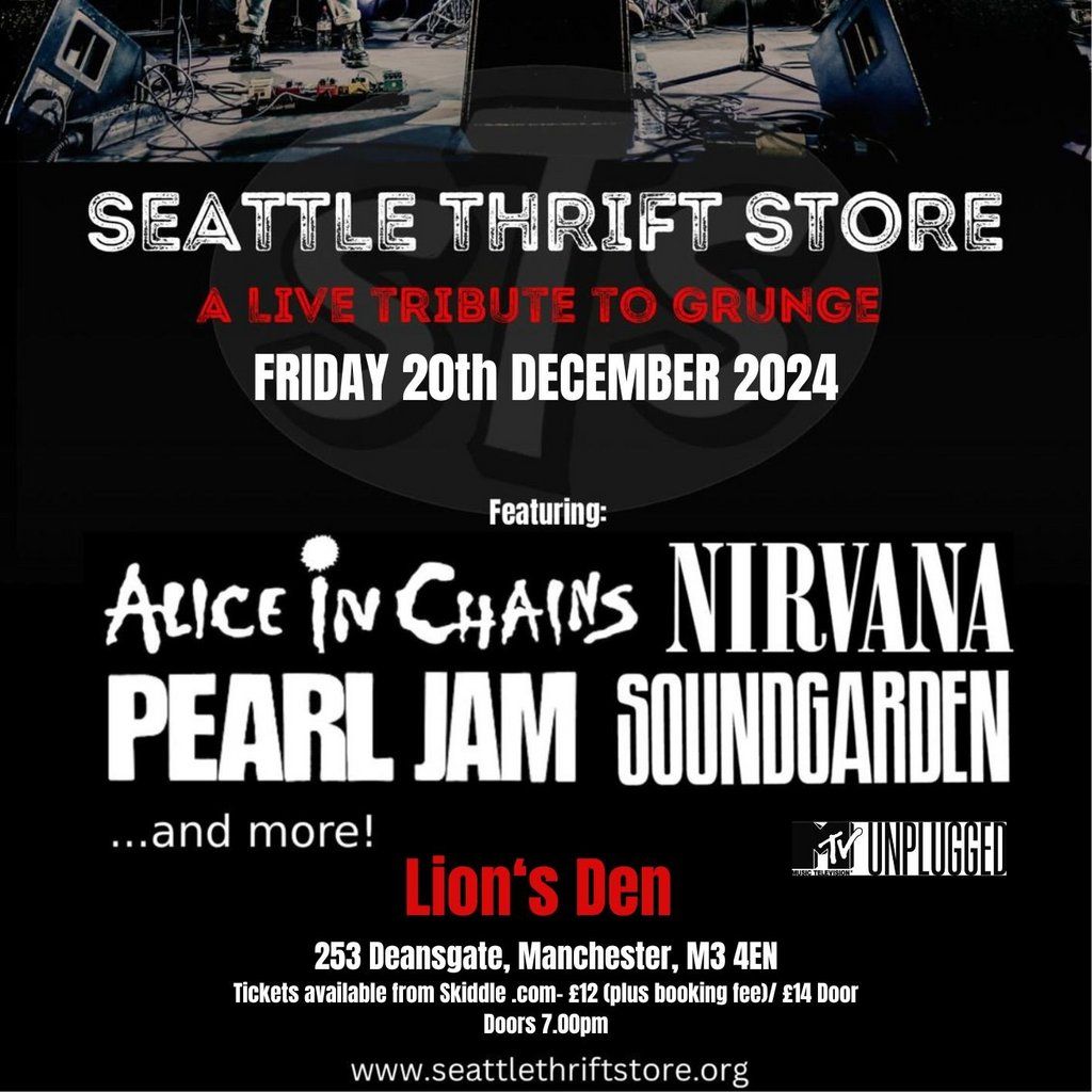 Seattle Thrift Store - a live tribute to Grunge