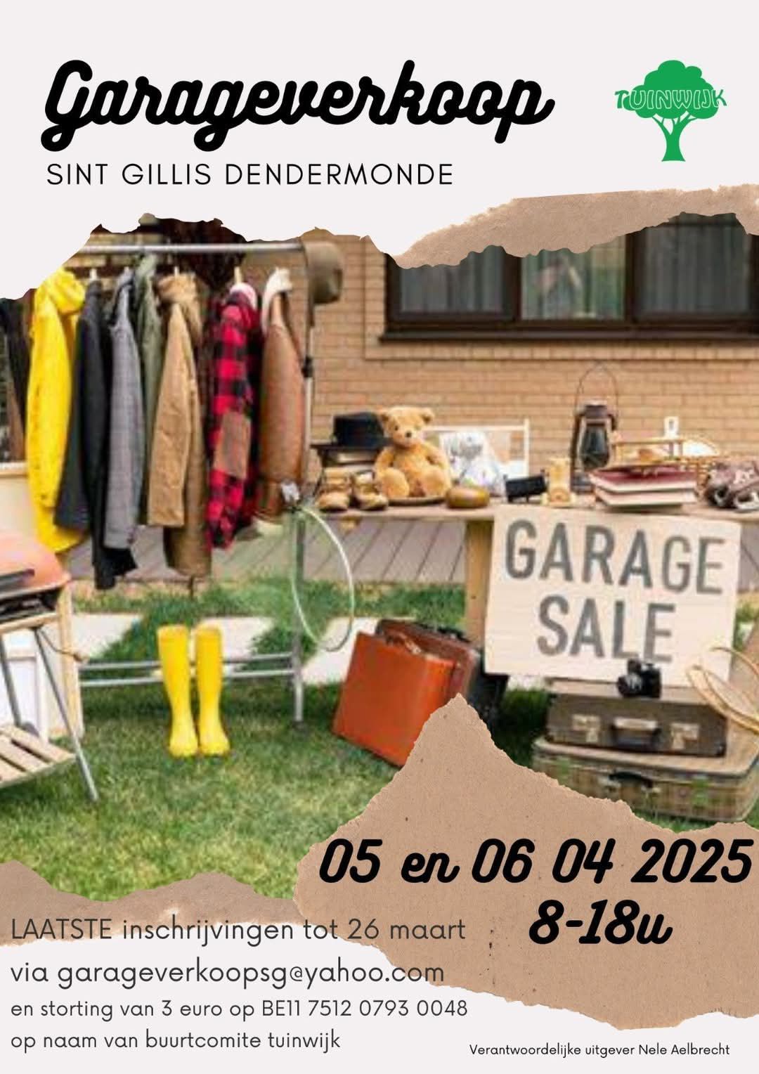 Garageverkoop sint Gillis Dendermonde