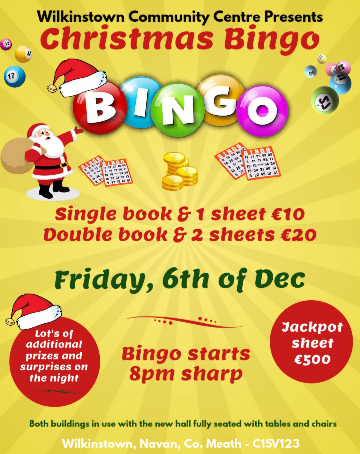 WCC Xmas Bingo 