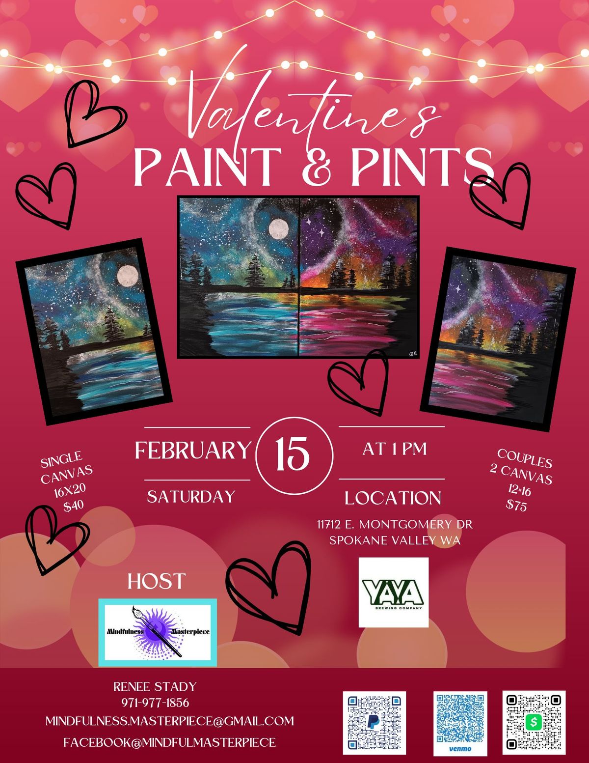 Valentine\u2019s  Paint $ Pints