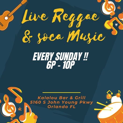 Live Reggae & Soca Sunday Night Vibe