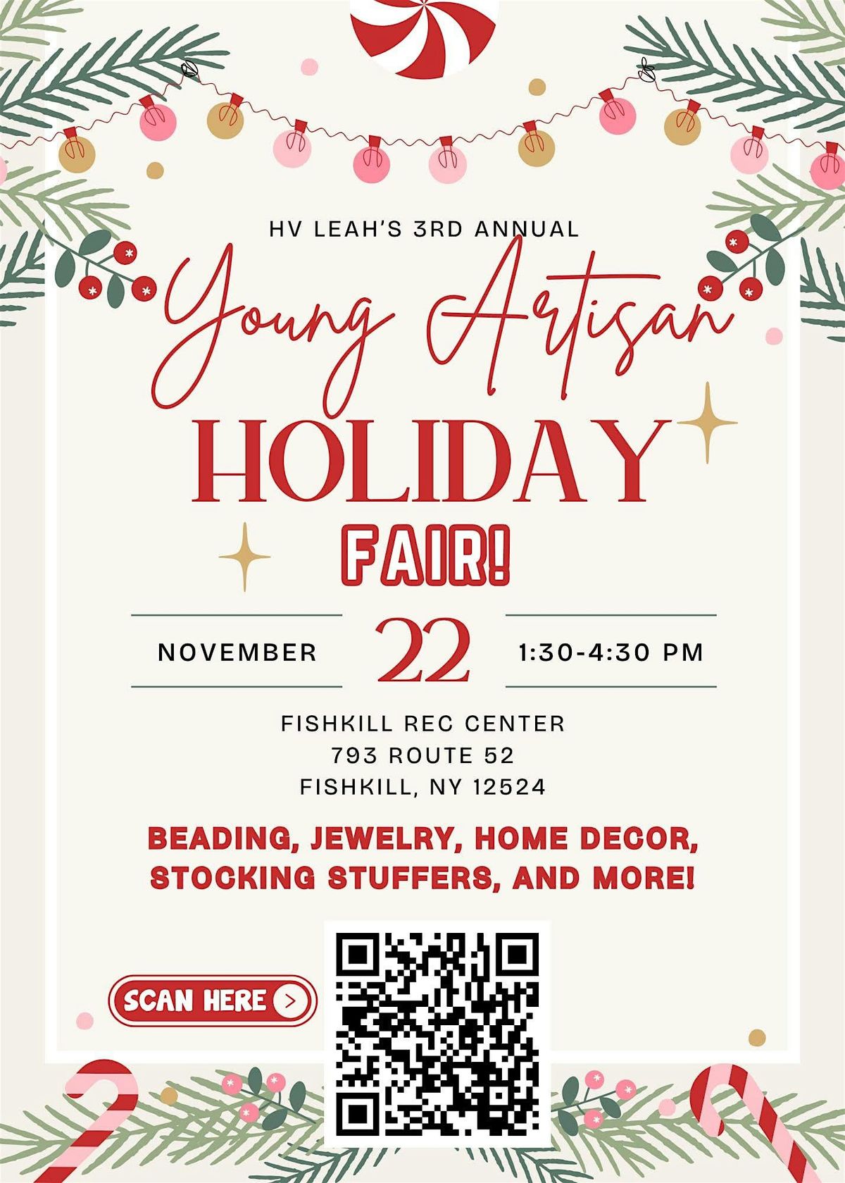 HV LEAH's 3rd Annual Young Artisan Holiday Fair
