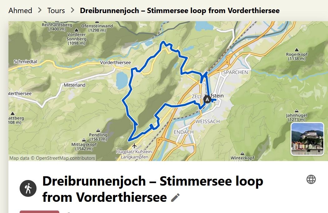 Hike-Wanderung: Dreibrunnenjoch \u2013 Stimmersee loop from Vorderthiersee