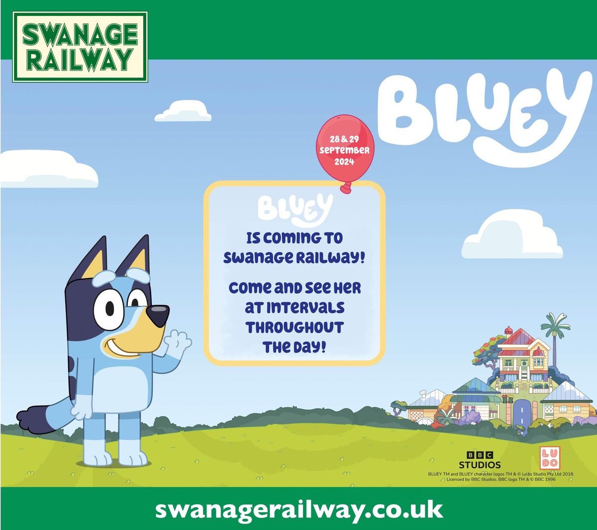 Bluey visits the Swanage Railway!