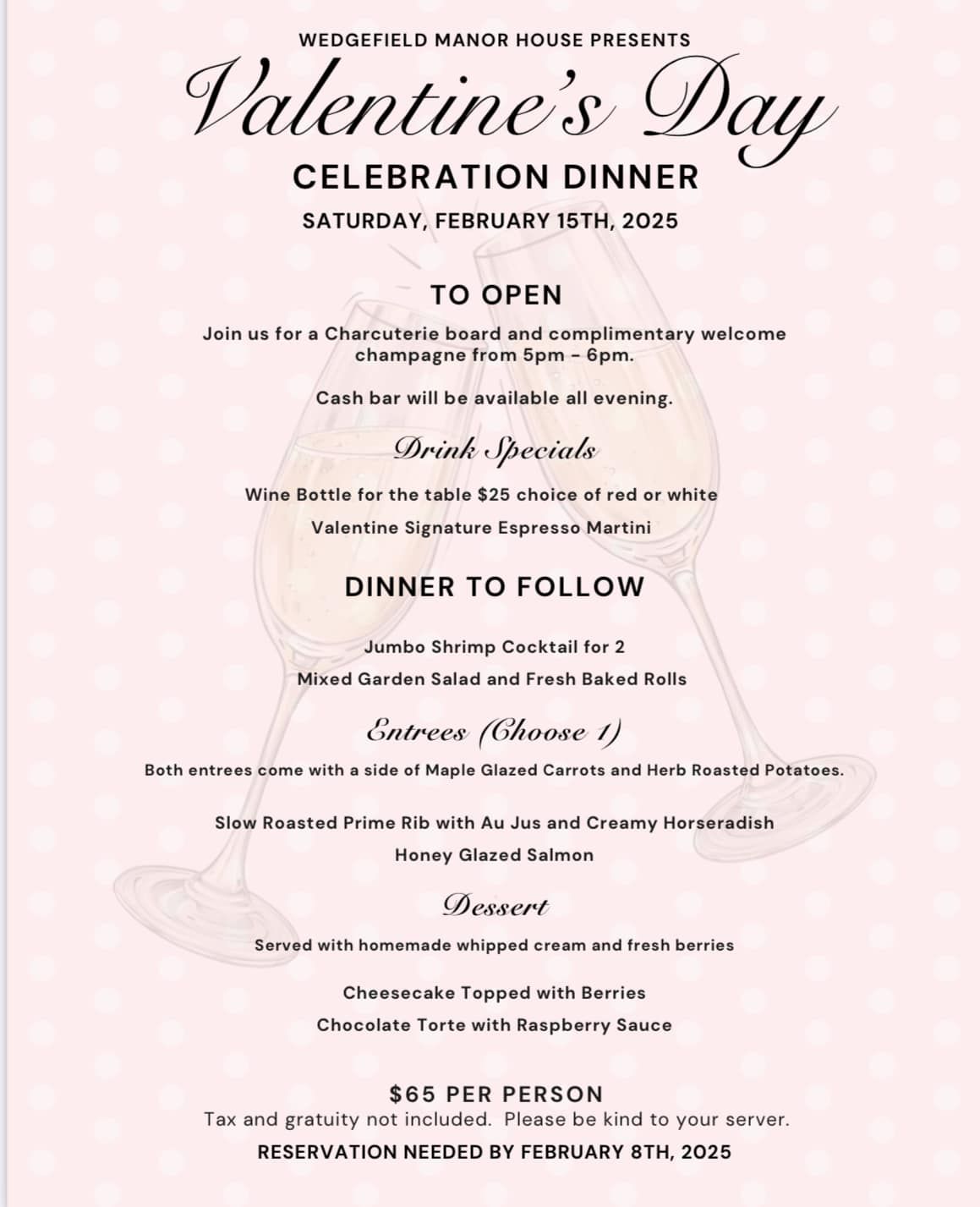 Valentines dinner at The Manor House \ud83d\udc95