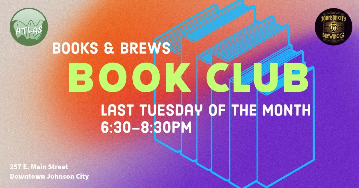 "Books & Brews" Atlas Books x JCBC Monthly Book Club