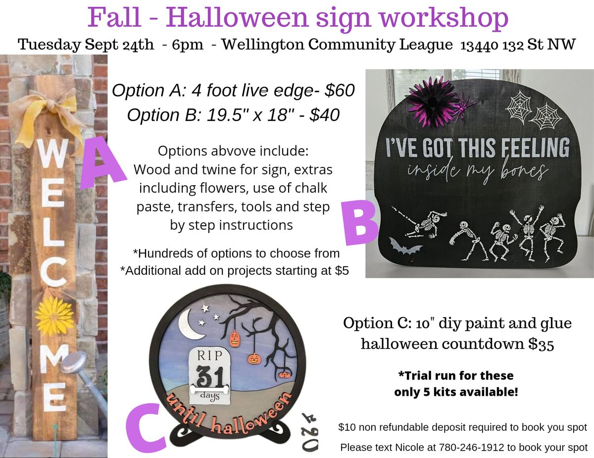 Fall - Halloween workshop 