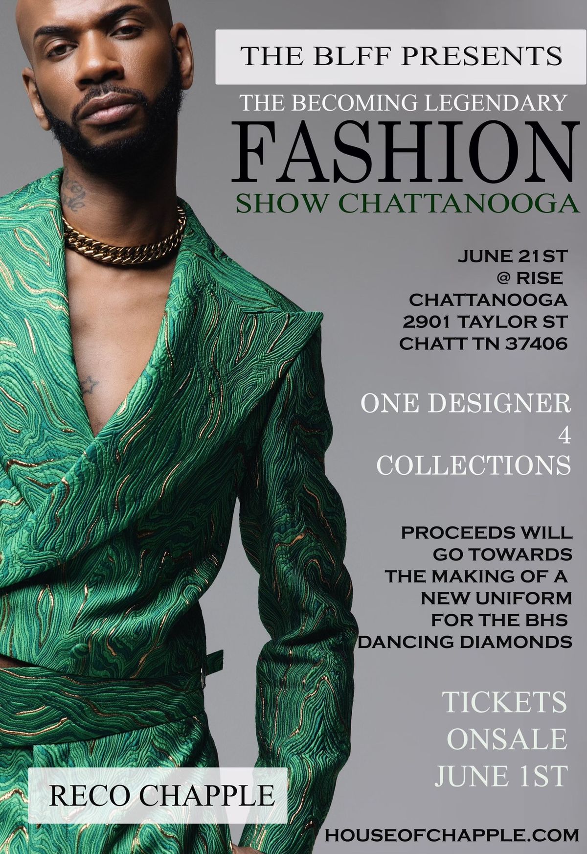 THE BECOMING LEGENDARY FASHION SHOW, Chattanooga