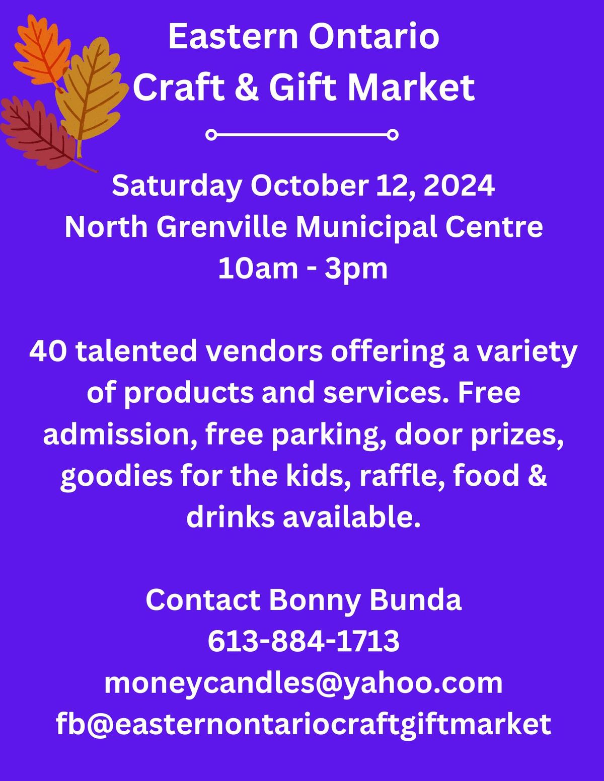 Eastern Ontario Craft & Gift Thanksgiving Market