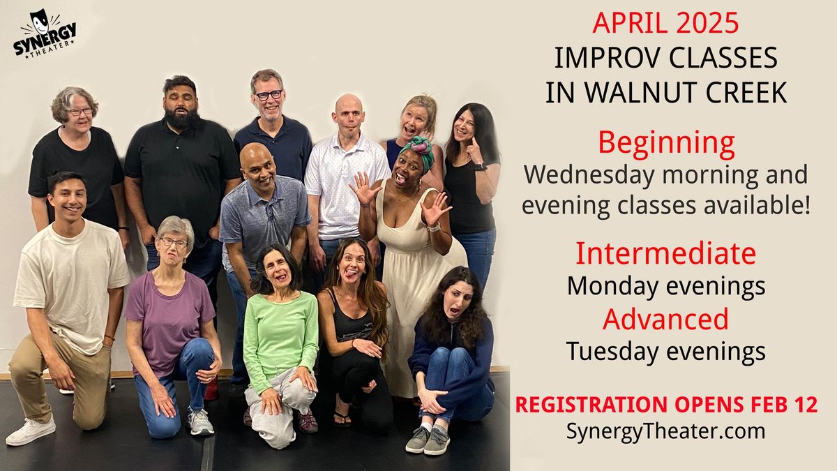 April Improv Classes in Walnut Creek