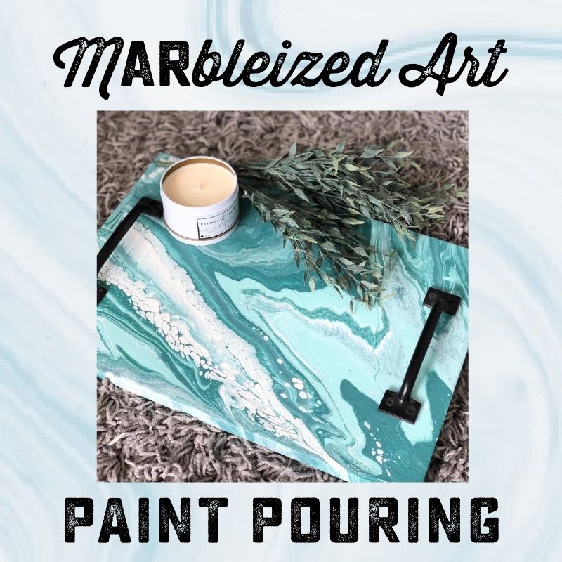 New! Marbleized ARt Paint Pouring