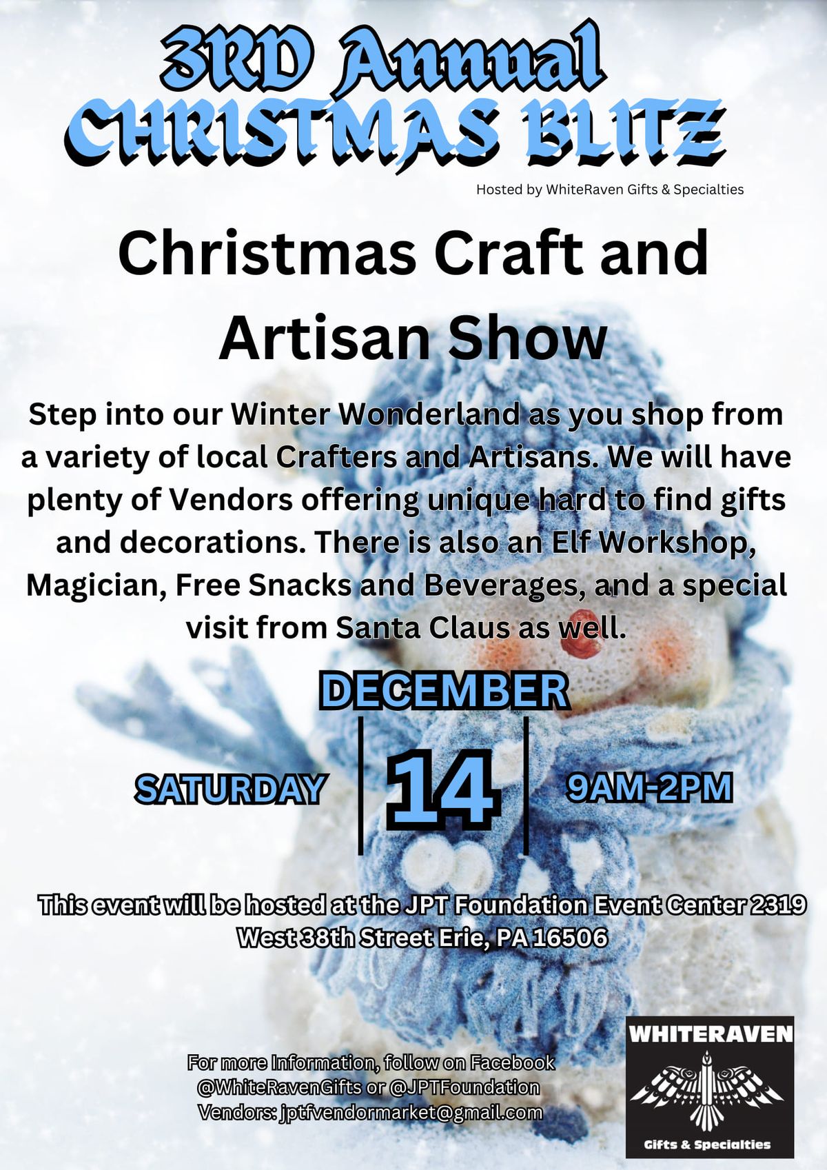 3rd Annual Christmas Blitz Craft Show