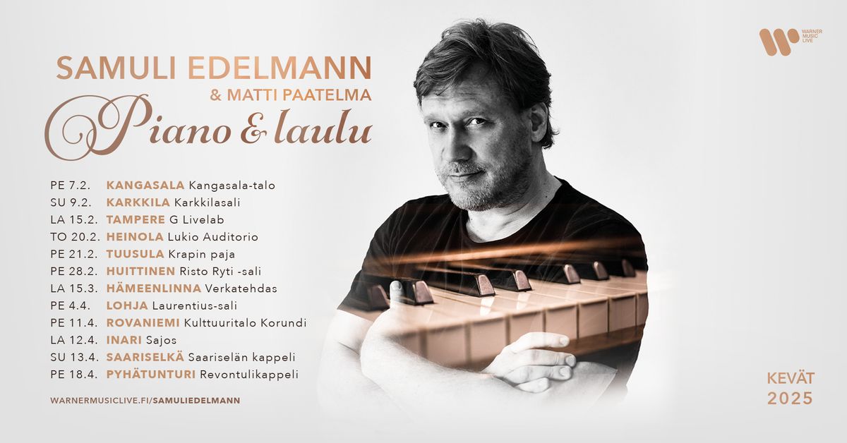 Samuli Edelmann - Piano & laulu | Huittinen