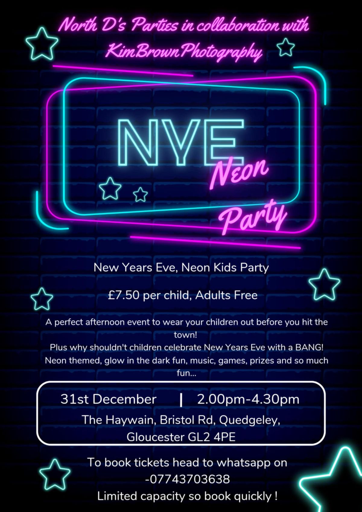 NEW YEARS EVE KIDS GLOW PARTY 