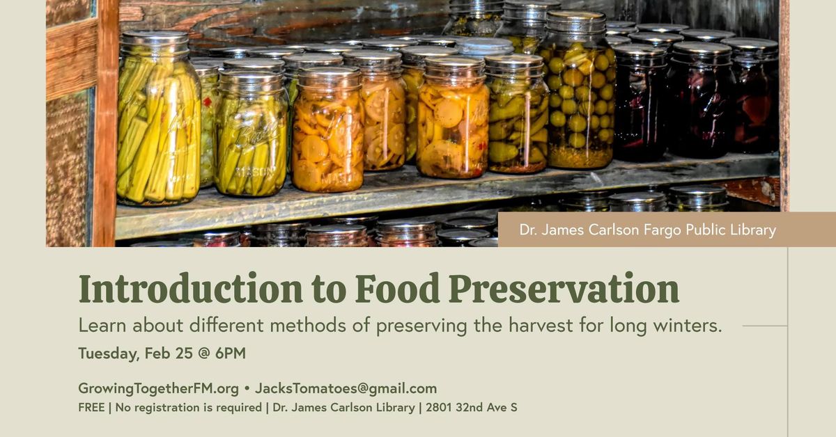 Introduction to Food Preservation