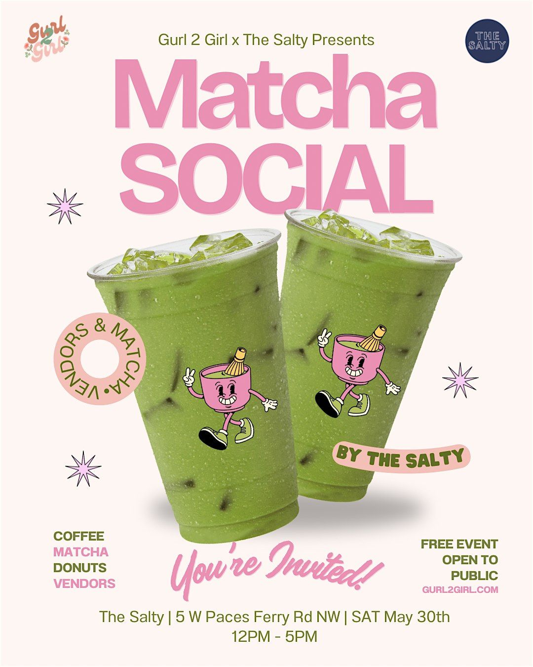 Matcha Social by Gurl 2 Girl x The Salty