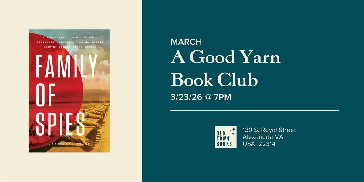 March A Good Yarn Book Club: Family of Spies