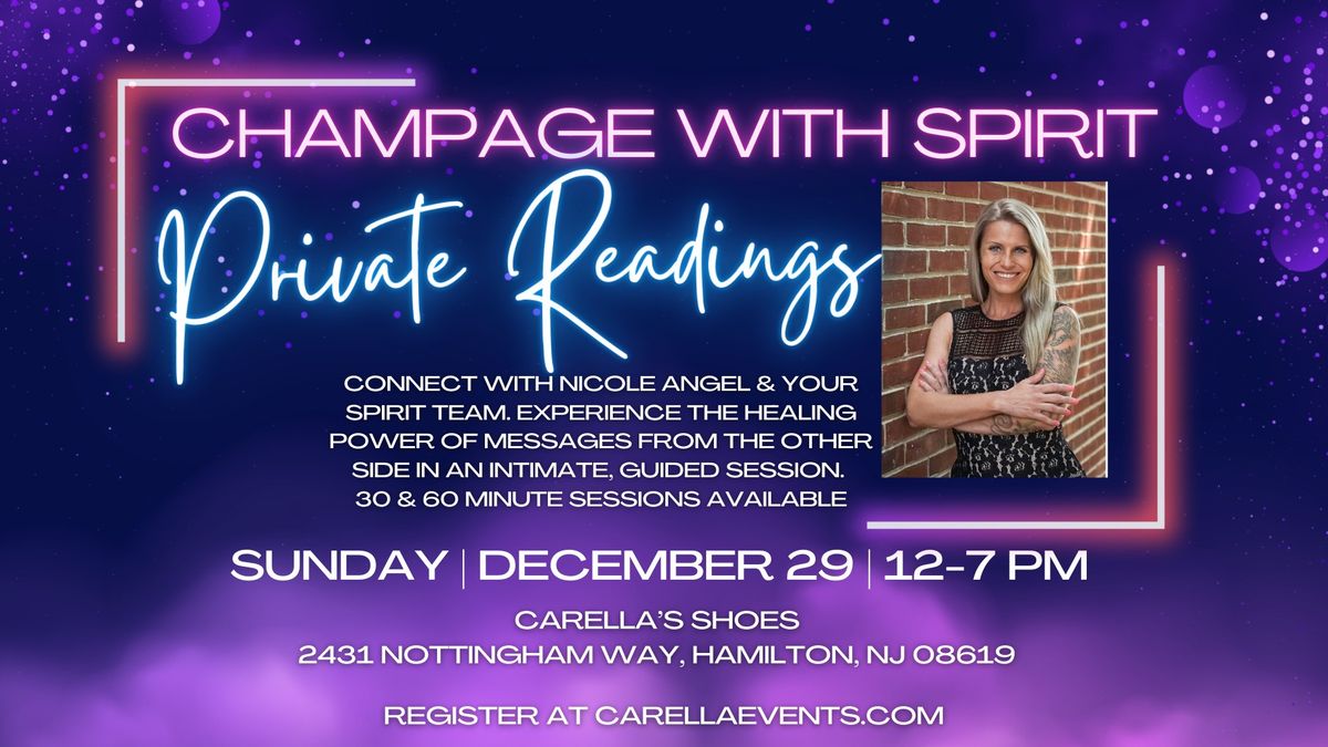 Champagne With Spirit - Private Readings - Experience a One-of-a-Kind Connection with Spirit