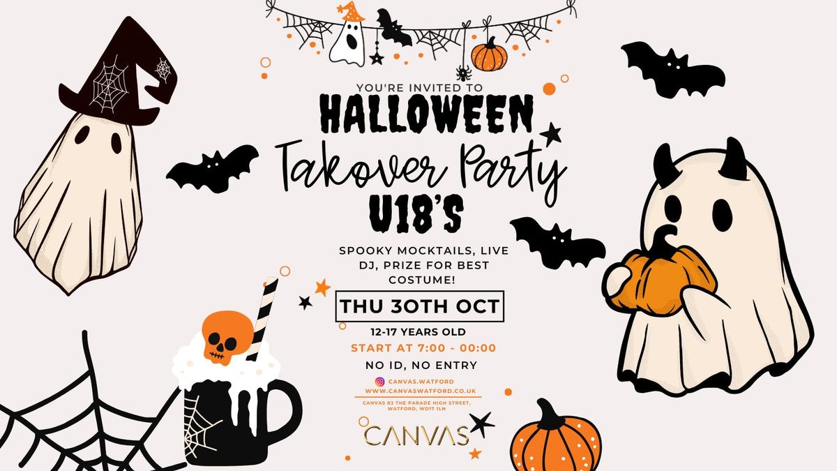 \ud83c\udf83 U18\u2019s Halloween Takeover \u2013 Thu 30 Oct \ud83c\udf83