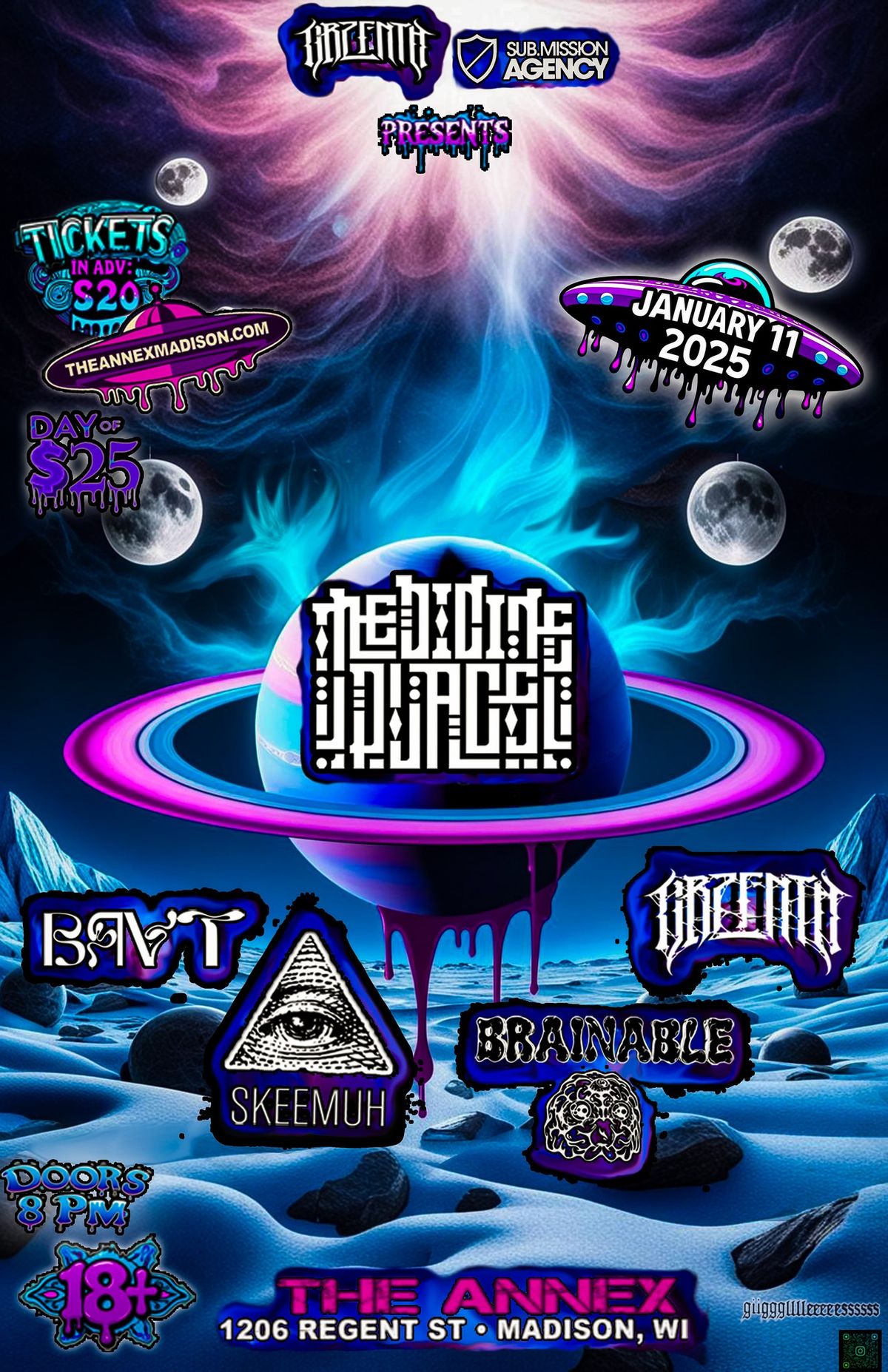 Medicine Place, Skeemuh, Brainable, Obzenth, Brvt at The Annex - Madison WI