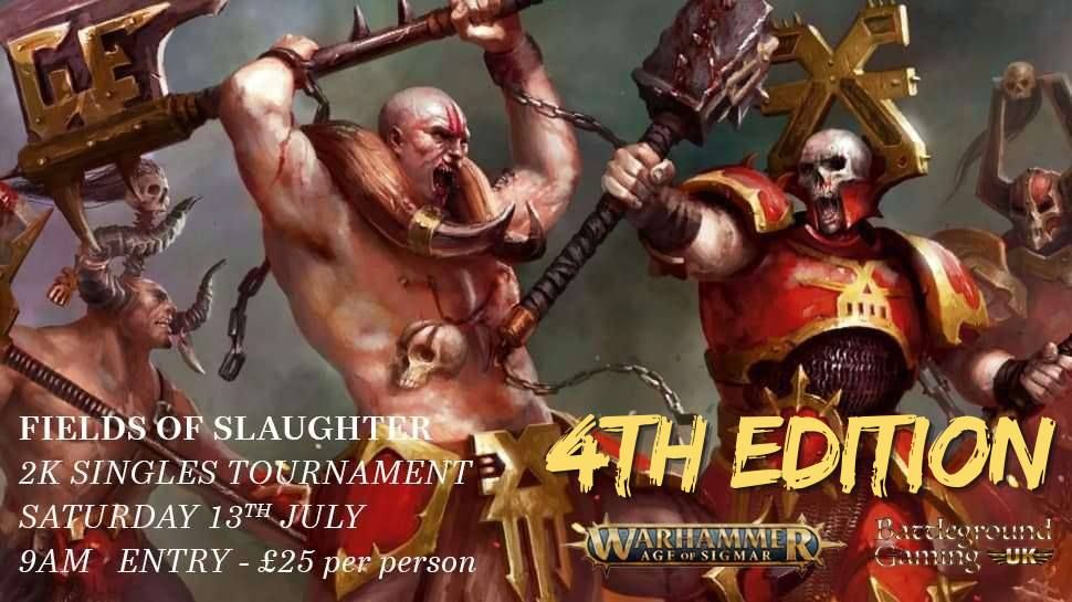 FIRST 4TH EDITION AGE OF SIGMAR TRAINING TOURNAMENT