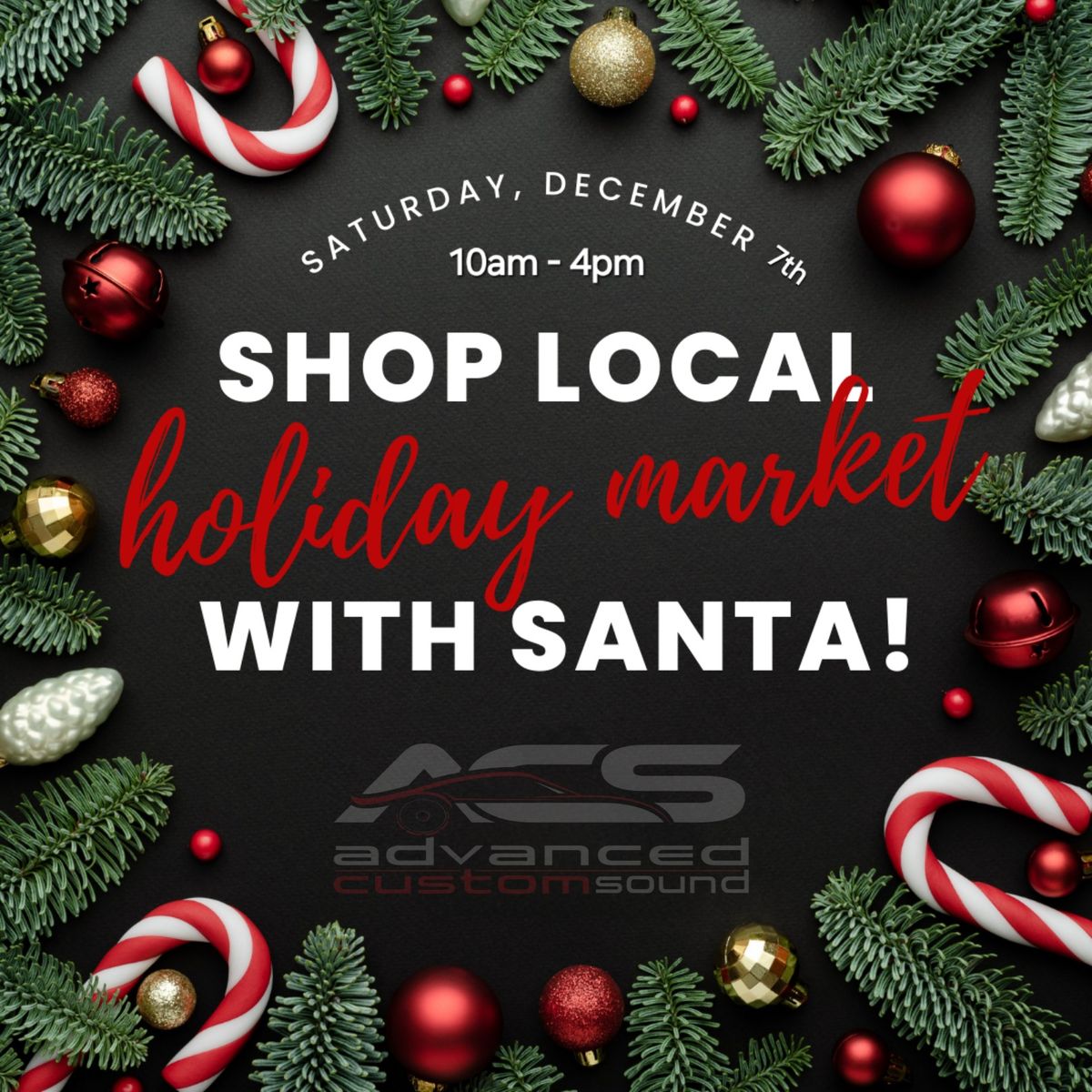 Deck the Halls at Advanced Custom Sound\u2019s Unforgettable Small Business Christmas Market!