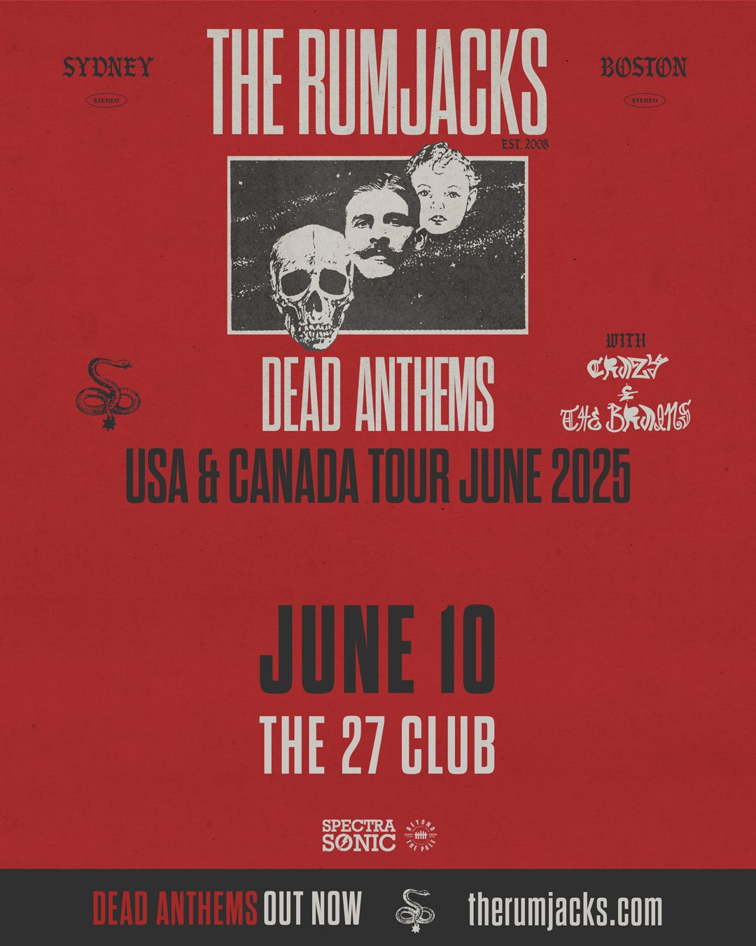 The Rumjacks, Crazy & The Brains - Ottawa